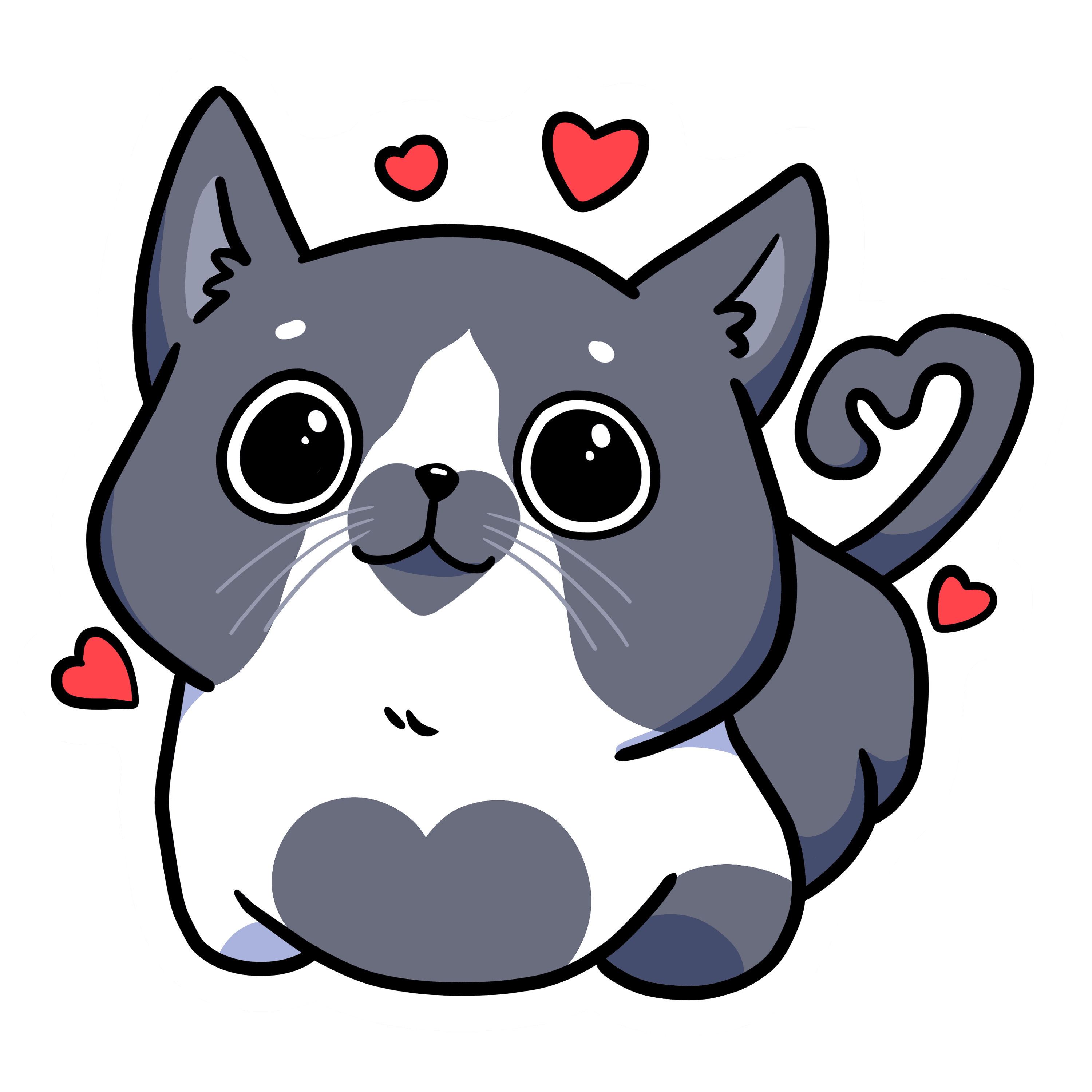 Cat Cutie Die-cut Sticker