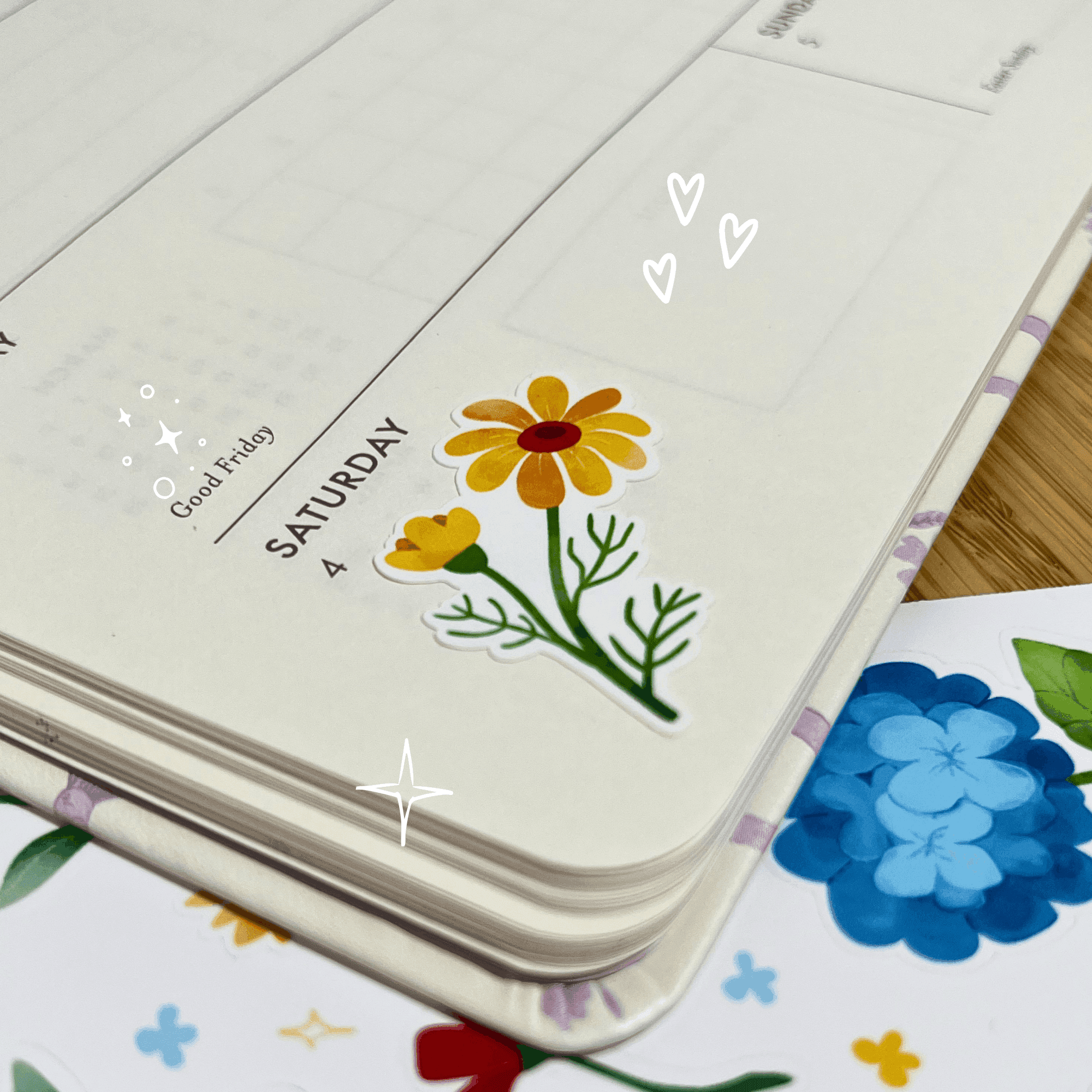 Blooming Flowers Sticker Sheet — image 3