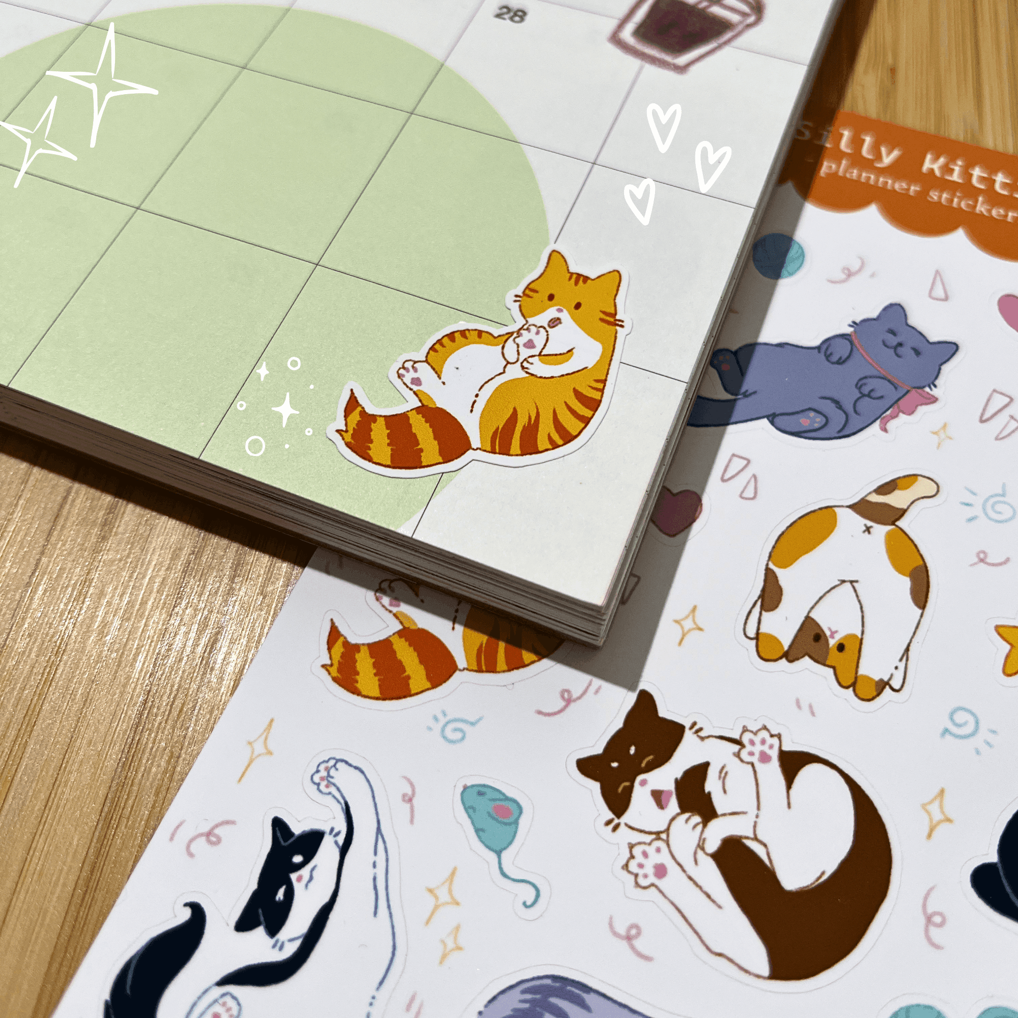Silly Kitties Sticker Sheet — image 3