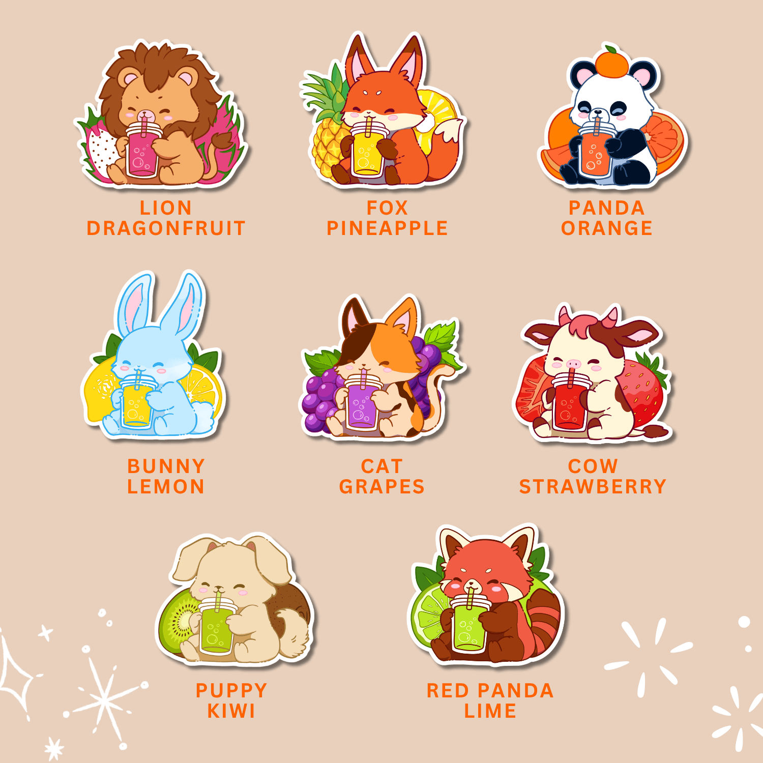 Bunny Lemon Die-cut Sticker — image 2