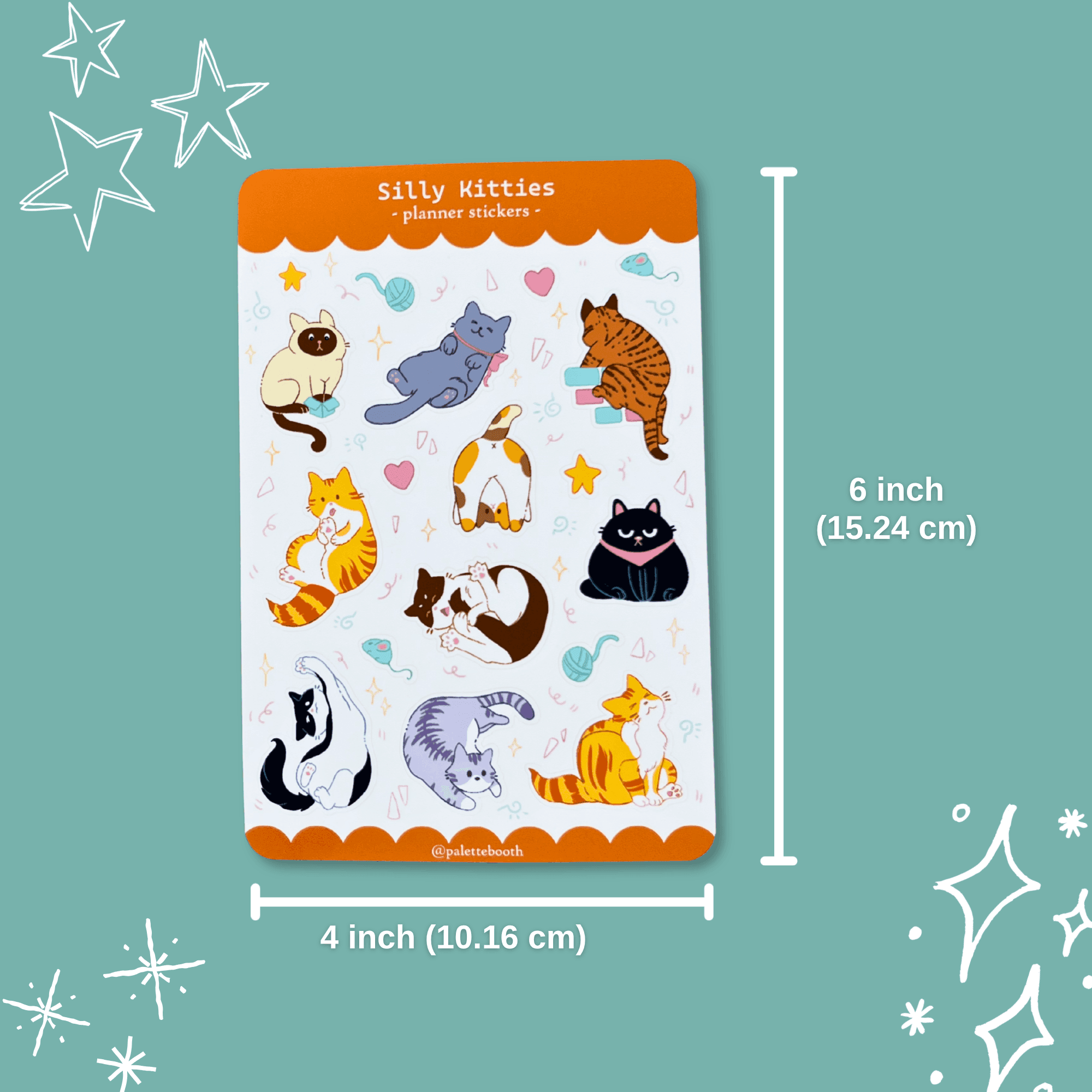 Silly Kitties Sticker Sheet — image 2