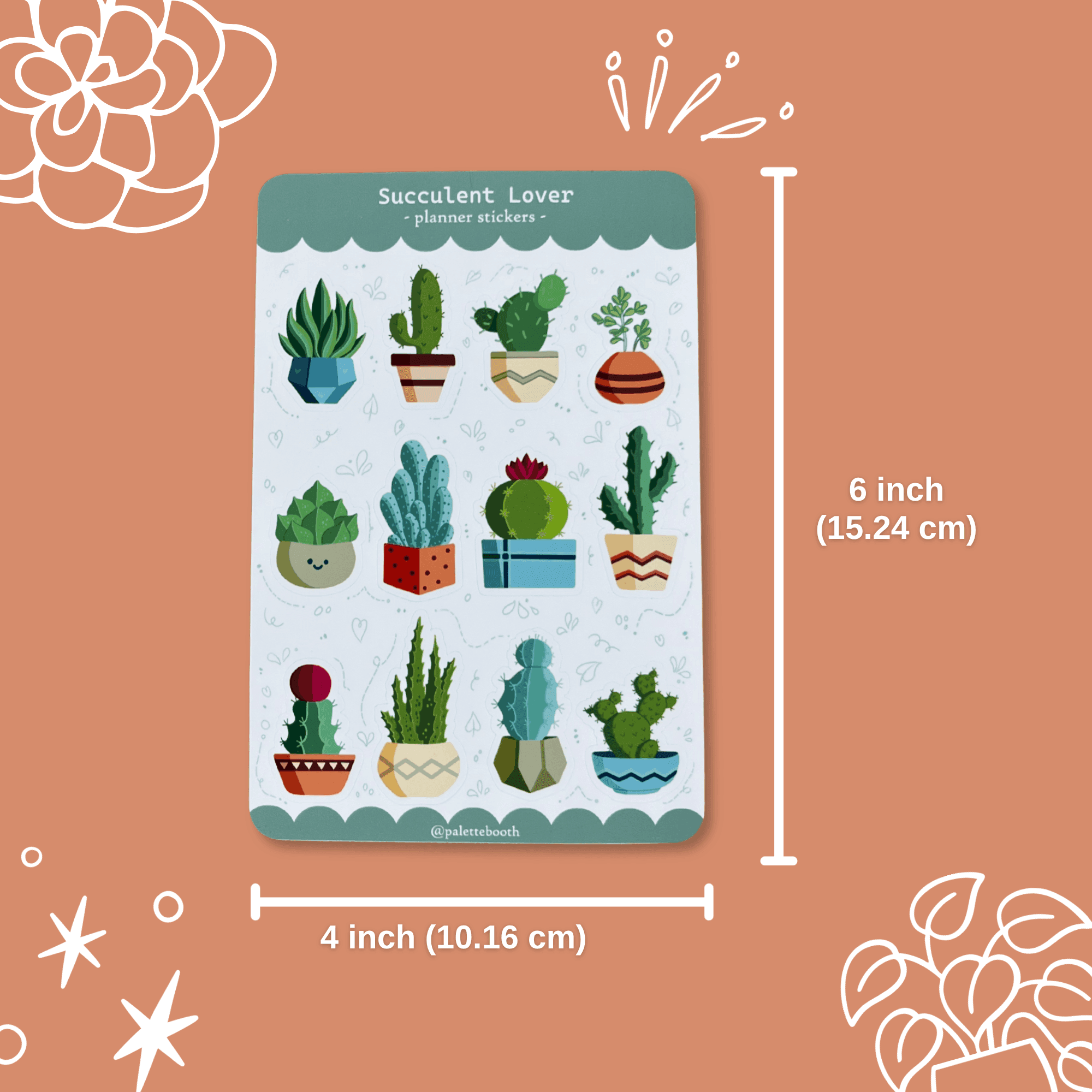 Succulent Lover Sticker Sheet — image 2