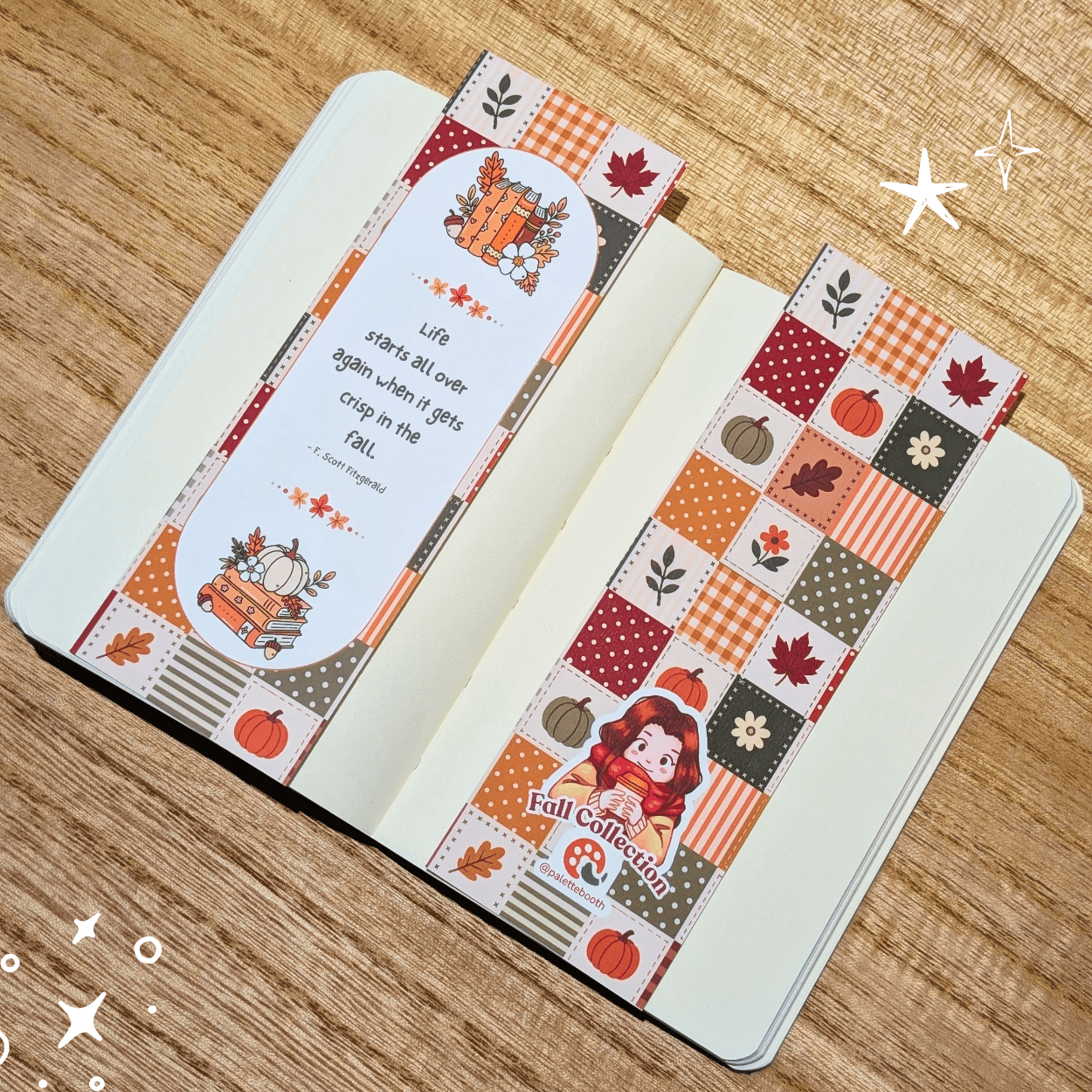 Patchwork Fall Bookmark — image 2