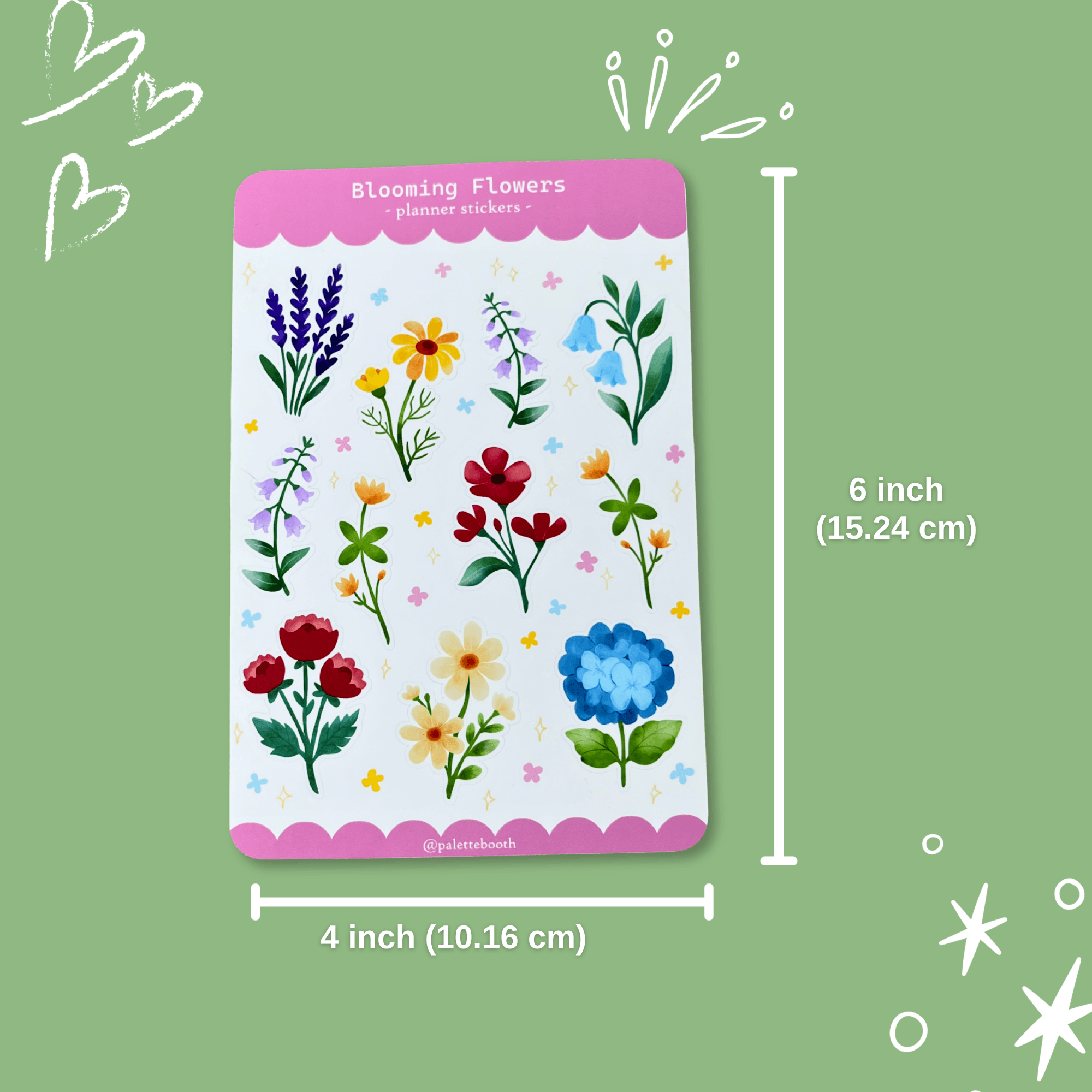 Blooming Flowers Sticker Sheet — image 2